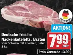 HIT Deutsche frische Nackenkoteletts, Braten Angebot