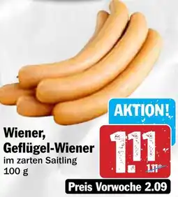 HIT Wiener, Geflügel-Wiener Angebot