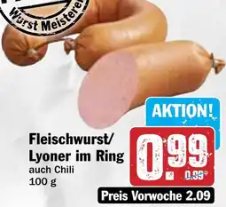HIT Fleischwurst/ Lyoner im Ring Angebot
