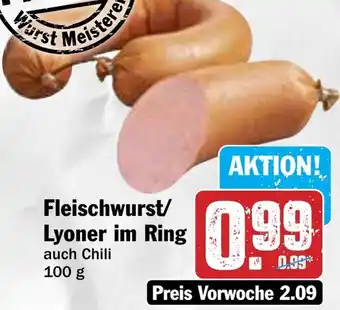 HIT Fleischwurst/ Lyoner im Ring Angebot
