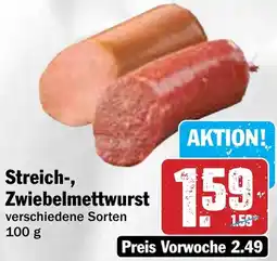 HIT Streich-, Zwiebelmettwurst Angebot