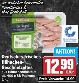 HIT Deutsches frisches Hähnchen Geschnetzeltes Angebot