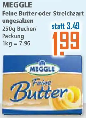 Klaas und Kock MEGGLE Feine Butter oder Streichzart ungesalzen Angebot