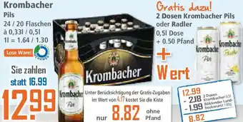 Klaas und Kock Krombacher Pils Angebot