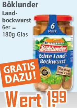 Klaas und Kock Böklunder Landbockwurst Angebot