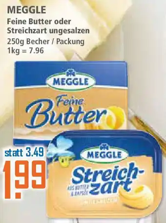 Klaas und Kock MEGGLE Feine Butter oder Streichzart ungesalzen Angebot