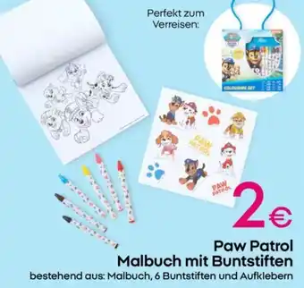 PEPCO Paw Patrol Malbuch mit Buntstiften Angebot