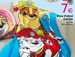 PEPCO Paw Patrol Decke Angebot