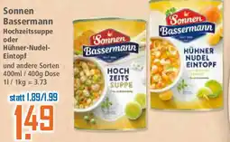 Klaas und Kock Sonnen Bassermann Hochzeitssuppe oder Hühner-Nudel Eintopf Angebot