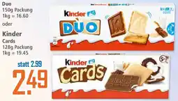 Klaas und Kock Kinder Duo oder Kinder Cards Angebot