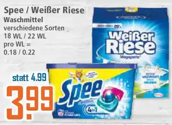 Klaas und Kock Spee/Weißer Riese Waschmittel Angebot