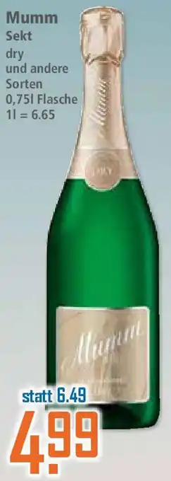 Klaas und Kock Mumm Sekt Angebot