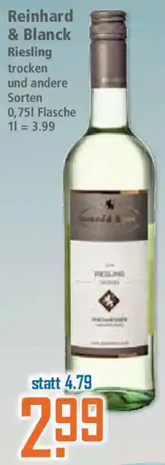 Klaas und Kock Reinhard & Blanck Riesling Angebot