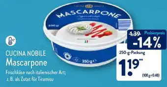 Aldi Nord Cucina Nobile Mascarpone 250g Angebot