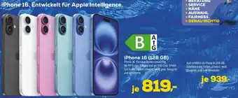 Euronics Apple iphone 16 (128 gb) Angebot