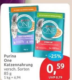 Budni Purina one coat & hairball katzennahrung Angebot