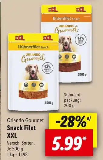 Lidl Orlando gourmet hühnerfilet snack xxl Angebot