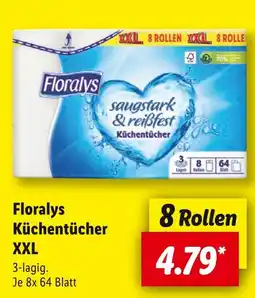 Lidl Florays küchentücher xxl Angebot