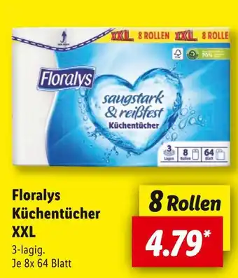Lidl Florays küchentücher xxl Angebot