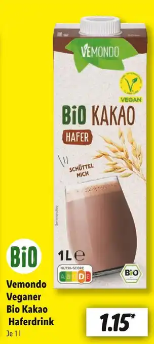 Lidl Vemondo veganer bio kakao haferdrink Angebot