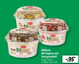Lidl Milbona bio vanille joghurt mit knuspermüsli Angebot