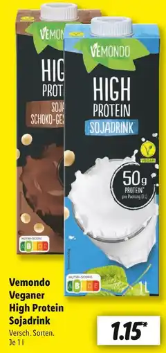 Lidl Vemondo high protein sojadrink schoko-geschmack Angebot