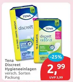 Budni Tena discreet extra hygieneeinlagen Angebot