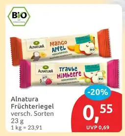 Budni Alnatura mango apfel fruchtriegel Angebot