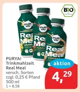 Budni Purya! trinkmahlzeit real meal vanille Angebot