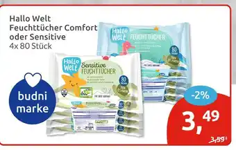 Budni Hallo welt feuchttücher comfort Angebot