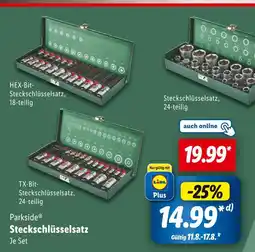 Lidl Parkside hex-bit-steckschlüsselsatz, 18-teilig Angebot