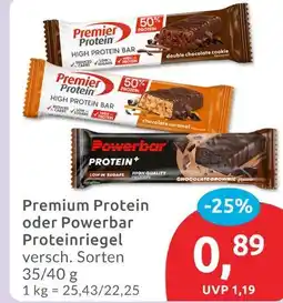 Budni Premier protein high protein bar double chocolate cookie Angebot