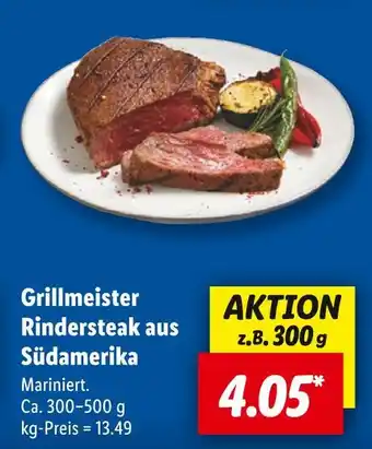 Lidl Grillmeister rindersteak aus südamerika Angebot