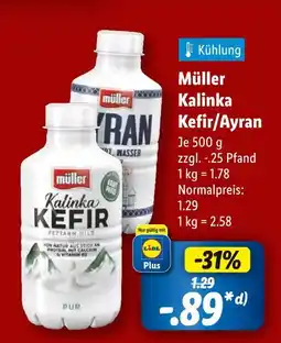 Lidl Müller kalinka kefir Angebot
