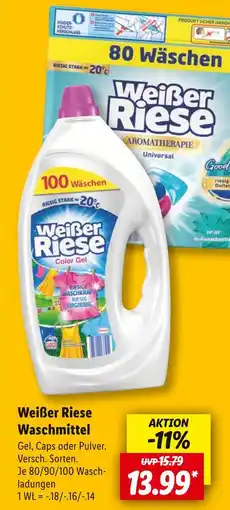 Lidl Weißer riese waschmittel color gel Angebot