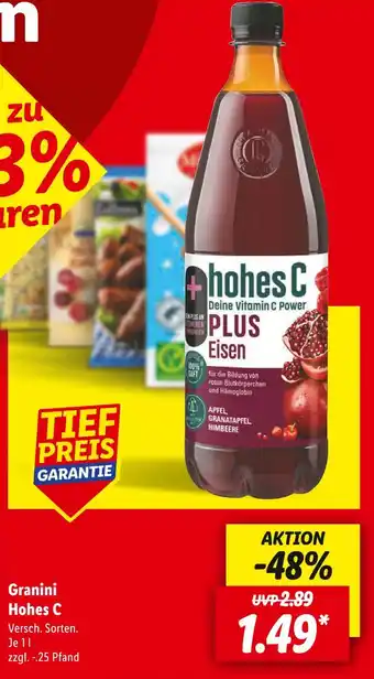 Lidl Granini hohes c Angebot