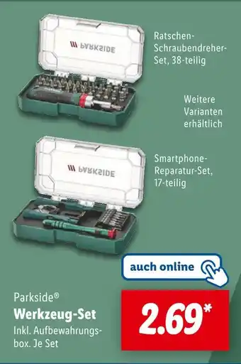 Lidl Parkside ratschen-schraubendreher-set Angebot