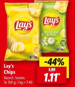 Lidl Lay's gesalzen Angebot