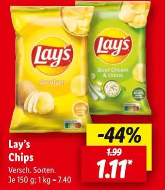 Lidl Lay's gesalzen Angebot