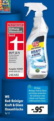 Lidl W5 bad-reiniger kraft & glanz ozeanfrische Angebot