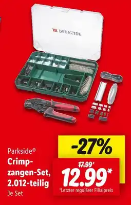 Lidl Parkside crimpzangen-set, 2.012-teilig Angebot