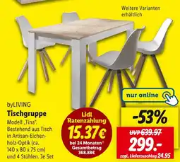 Lidl Byliving tischgruppe modell tina Angebot