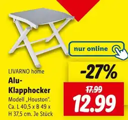 Lidl Livarno home alu-klapphocker Angebot