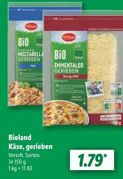 Lidl Milbona mozzarella gerieben Angebot