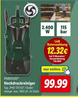Lidl Parkside hochdruckreiniger typ phd 170 d2 Angebot