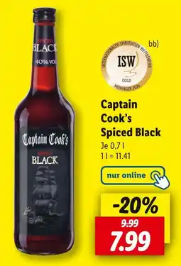 Lidl Captain cook’s spiced black Angebot