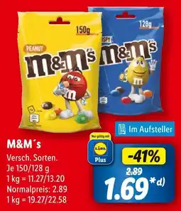 Lidl M&m's peanut Angebot
