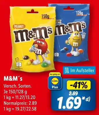 Lidl M&m's peanut Angebot