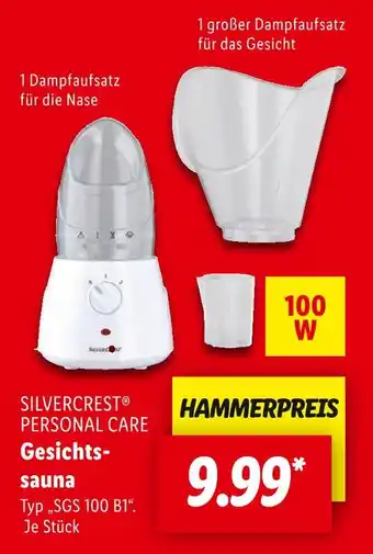 Lidl Silvercrest gesichtssauna Angebot