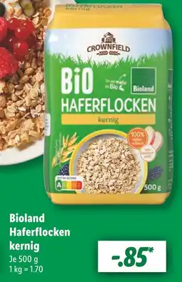 Lidl Crownfield bioland haferflocken kernig Angebot